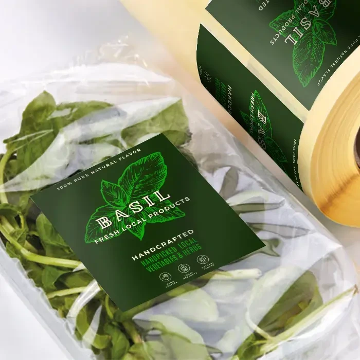 Etiqueta adhesiva para impresión en rollo de etiquetas de frutas y verduras, etiqueta adhesiva de alta calidad 1