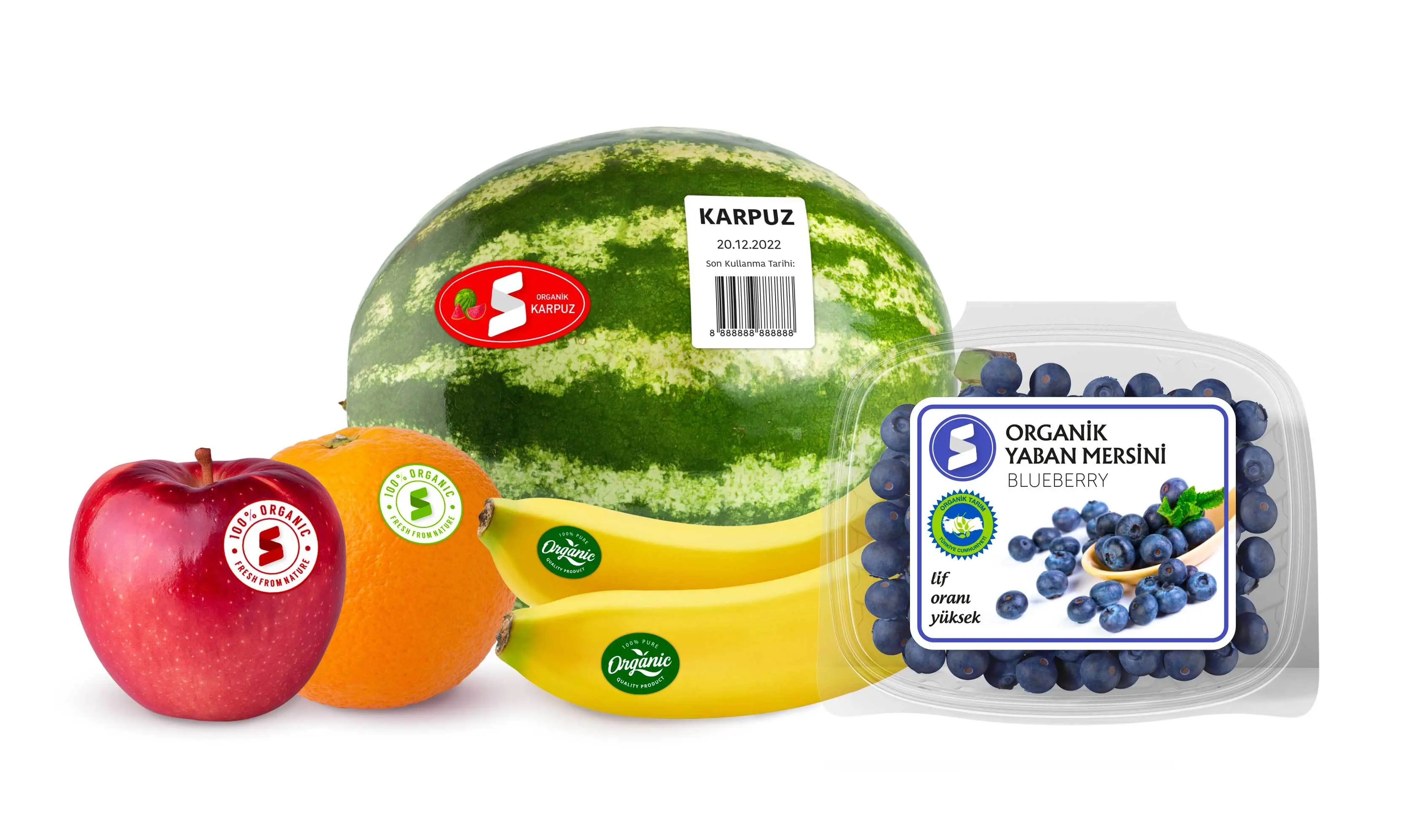 Fruit labels printing sticker roll best selling in US and EU 1