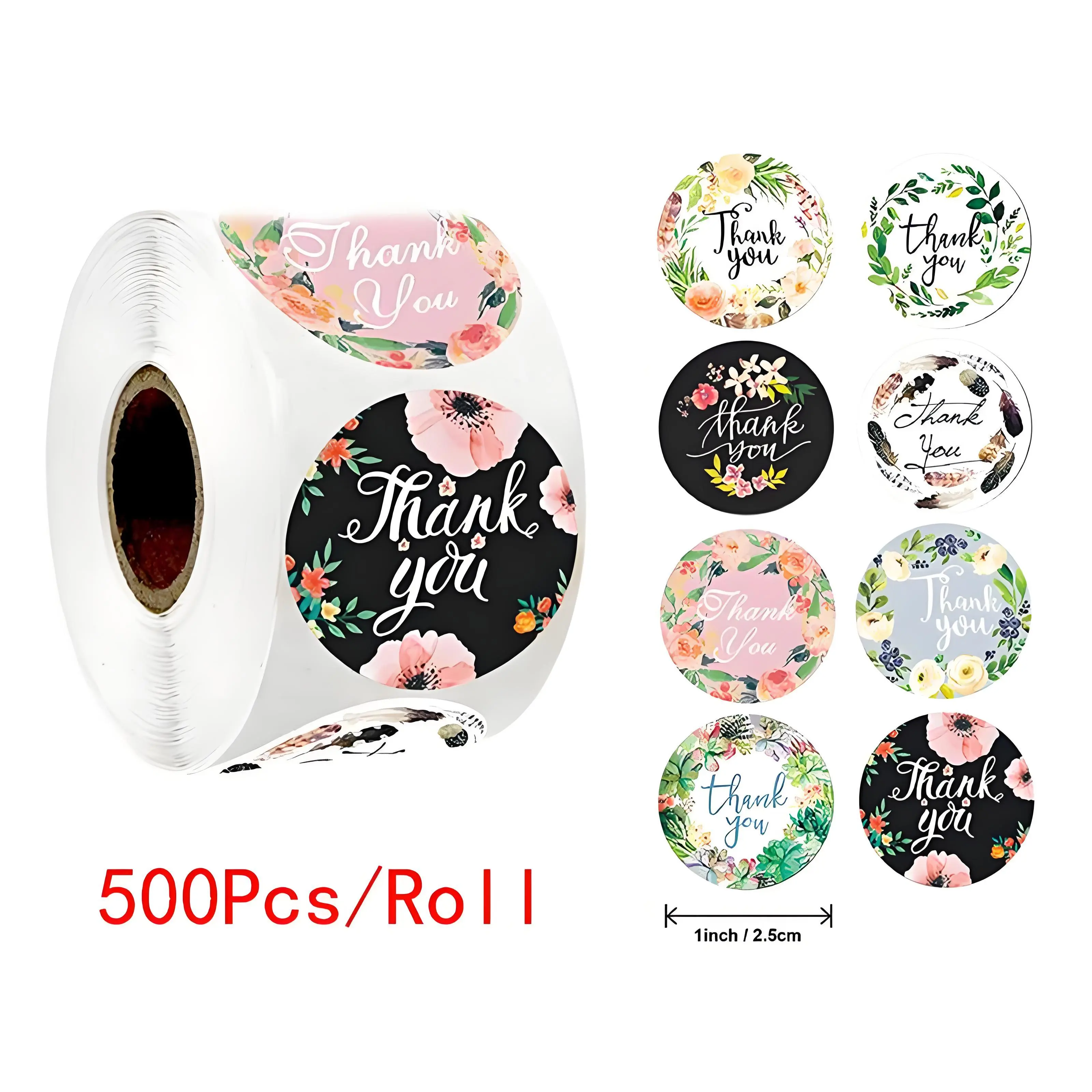 etiqueta adhesiva hoja pegatinas fábrica gracias rollo de pegatinas 1