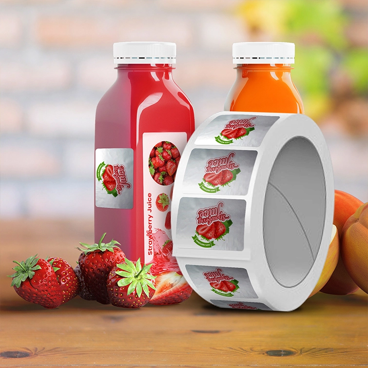 adesivo de papel de vinil adesivo de design de marca adesivos para água com vinho 1