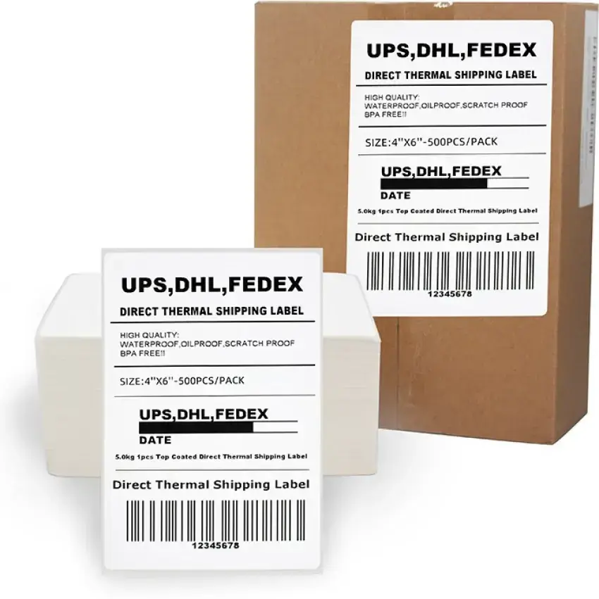 Self Adhesive Label Suppliers 500-2000pcs/ Roll Or Custom by Easy Stick 5