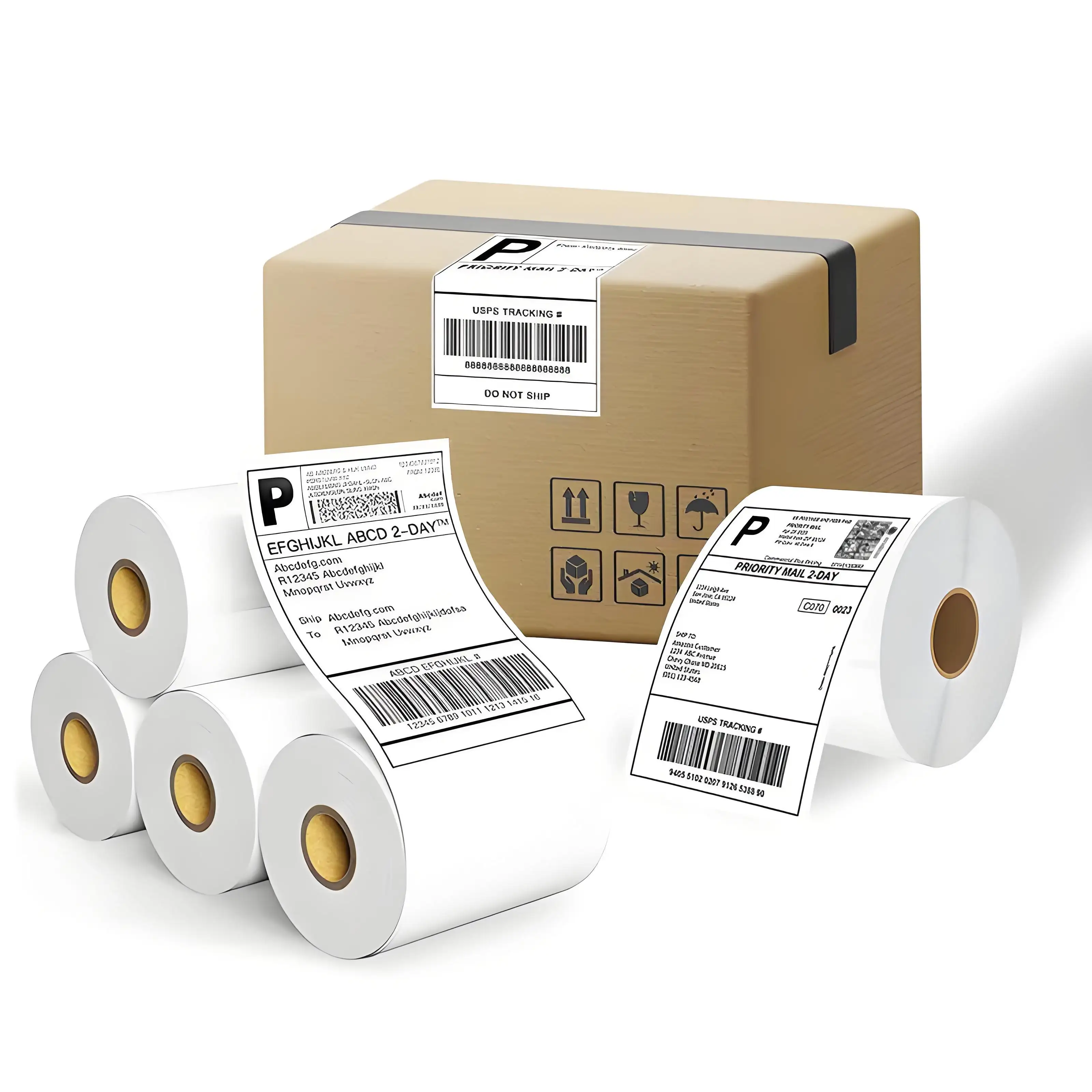 Self Adhesive Label Suppliers 500-2000pcs/ Roll Or Custom by Easy Stick 6