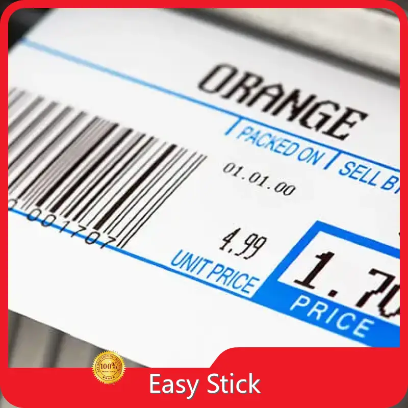 Barcode Printer Paper Roll Price Support by Easy Stick 1