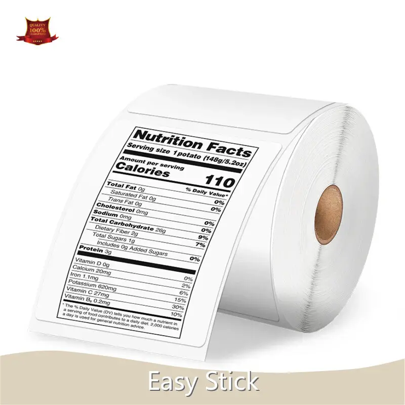 Custom Self Adhesive Label 500-2000pcs/ Roll Or Custom by Easy Stick 1
