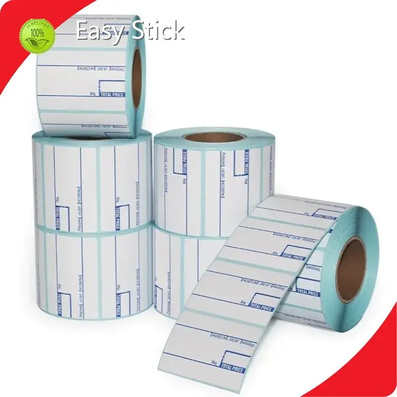 Thermal Barcode Sticker Roll Cardboard Box by Easy Stick 1