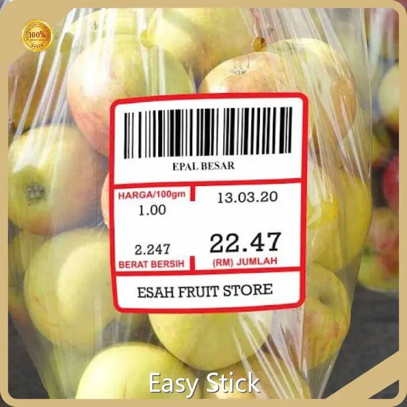 Barcode Printer Paper Roll Over 98% - - Easy Stick 1