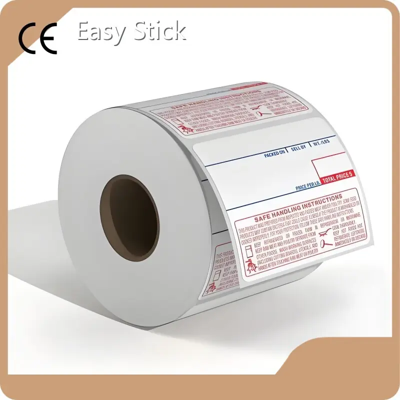 Barcode Printer Roll Can Custom - - Easy Stick 1