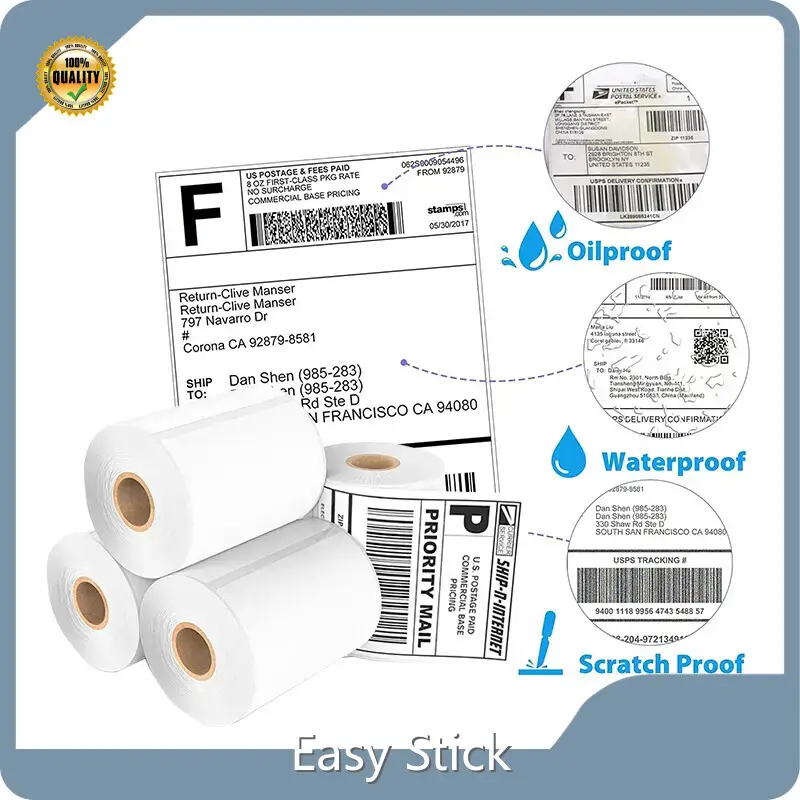 Thermal Barcode Sticker Roll Support by Easy Stick-1 1