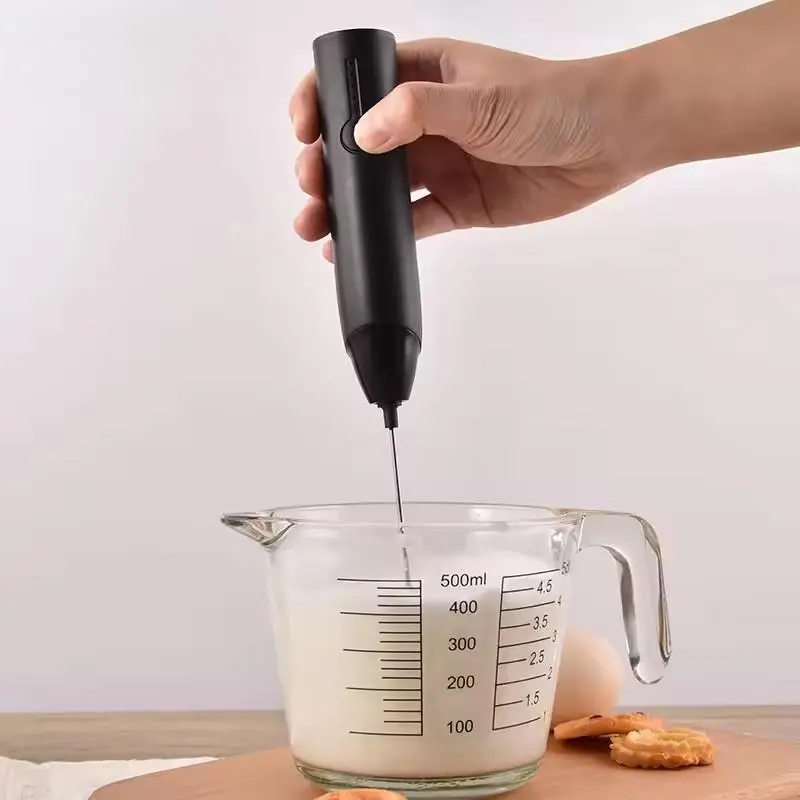 RL-1501H USB Rechargeable Electric Milk Frother with 3-Speed Plastic Milk Foam Maker 1