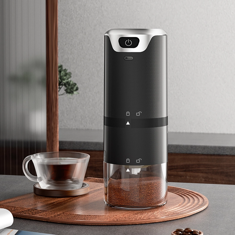 RL-5001 ブラック電動コーヒーグラインダー充電式ポータブル自動挽きコーヒー 1