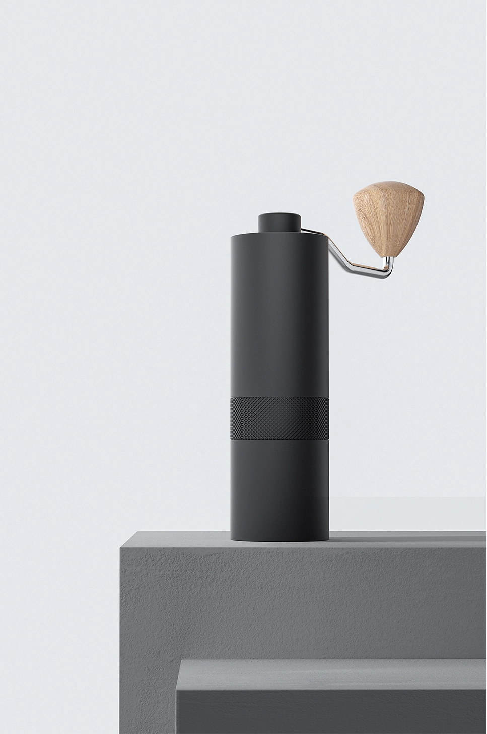RL-5101 Black Manual Coffee Grinder Handmade Ground Coffee Mini Aluminum Alloy Grinder by Hand 1