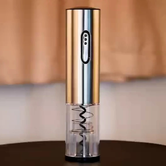 RL-36E Electric Wine Bottle Opener with Power Indicator Rechargeable One Button Automatic Wine Opener Stainless Steel 1