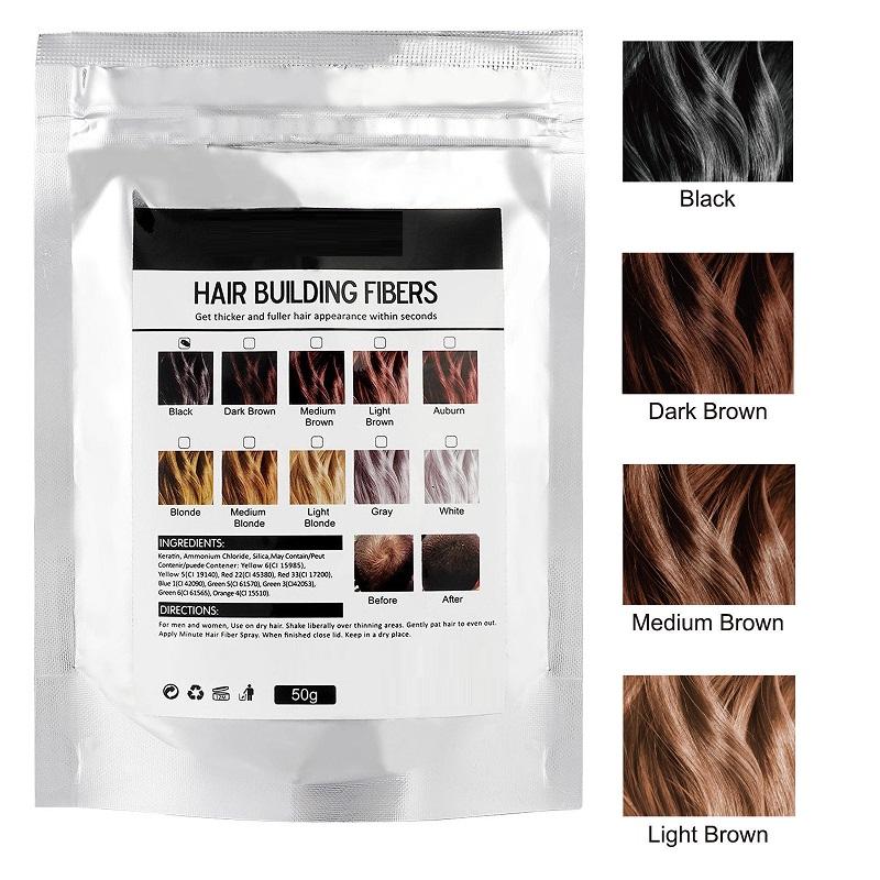 Kantong Isi Ulang Merek Pribadi Serat Penambah Rambut Keratin 4