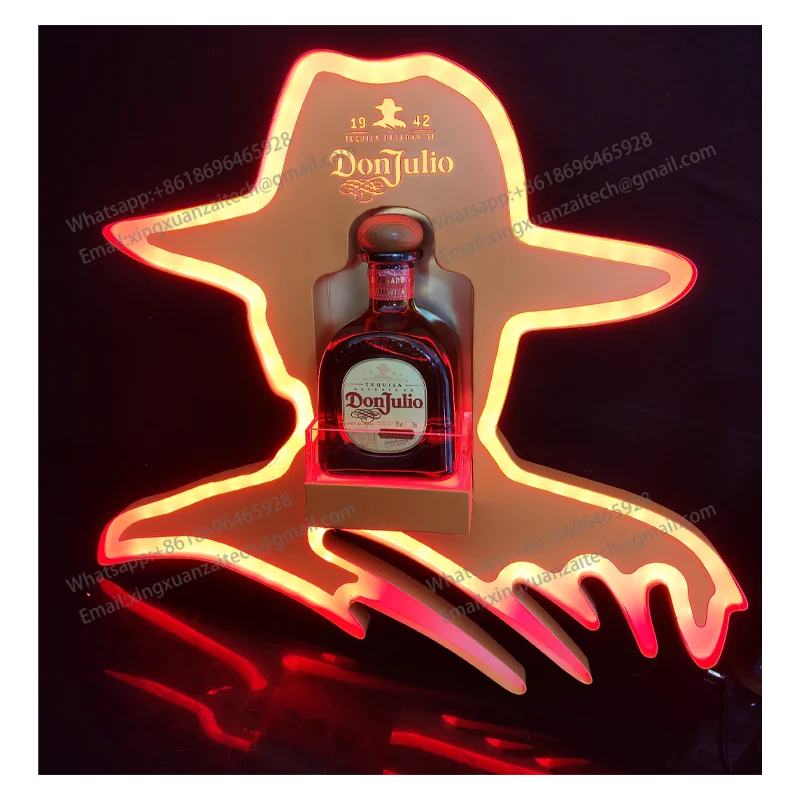 LED Acrylic Bottle Glorifier for Don Julio Tequila, Vodka, Whiskey 6
