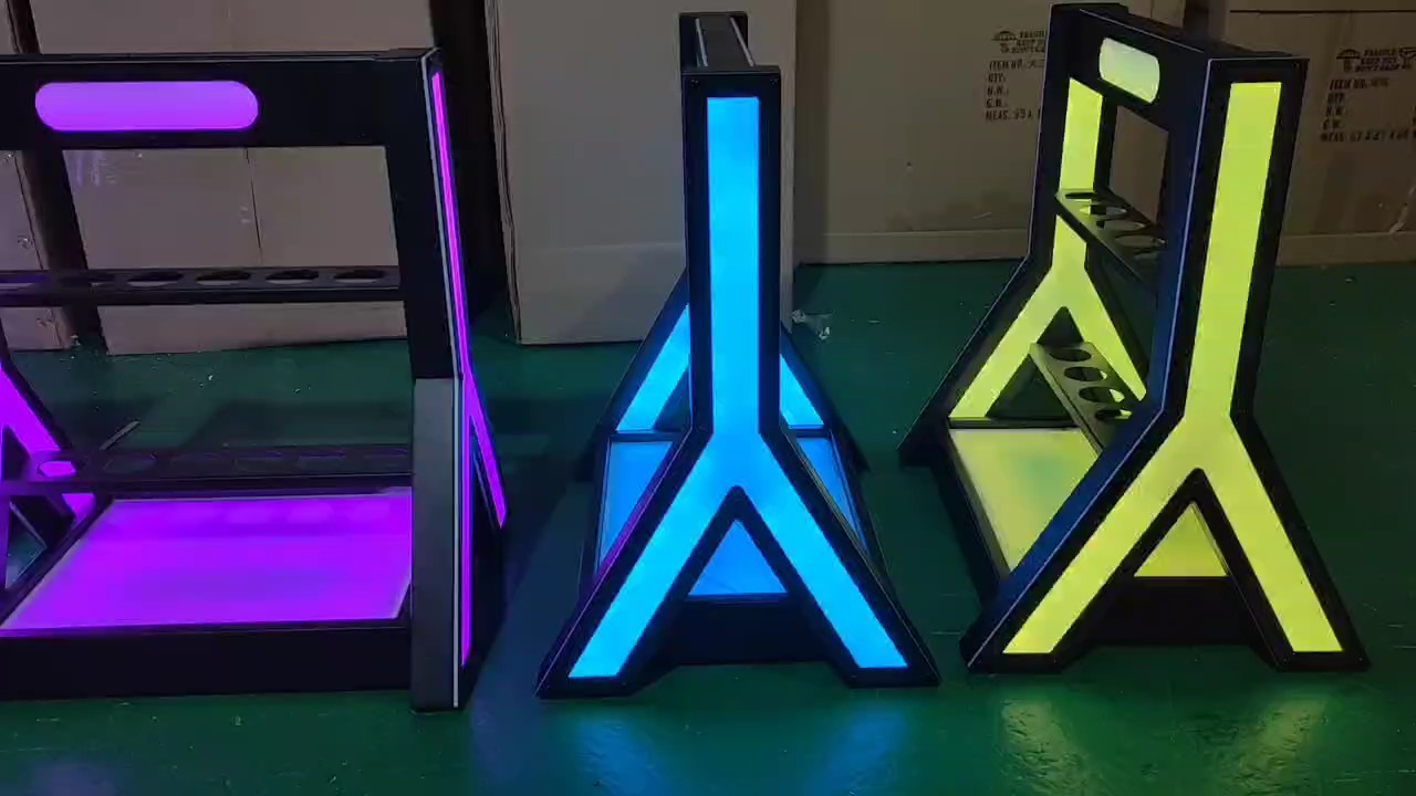 Xingxuancai ブランド 10 穴充電式 LED ショット ガラス鉄アート トレイ ナイトクラブ用 1