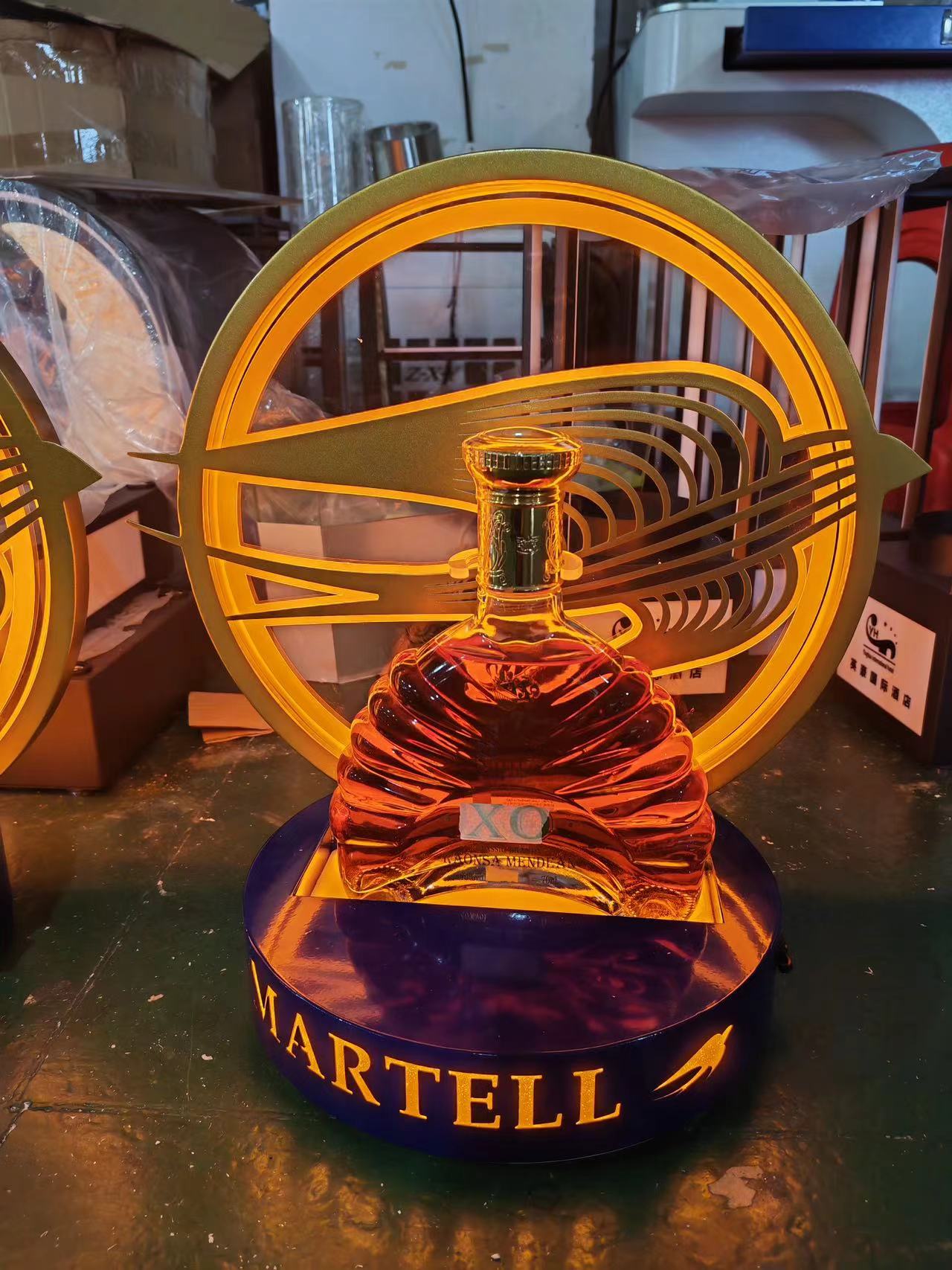 Martell Customized Logo Full Color Led Bottle Glorifier For Nightclub 8