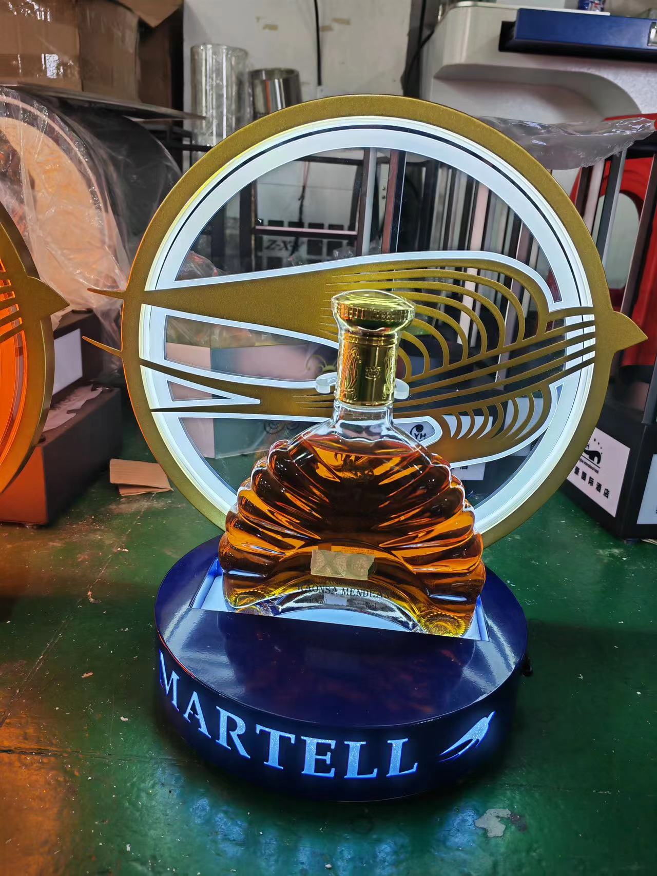Martell Customized Logo Full Color Led Bottle Glorifier For Nightclub 9