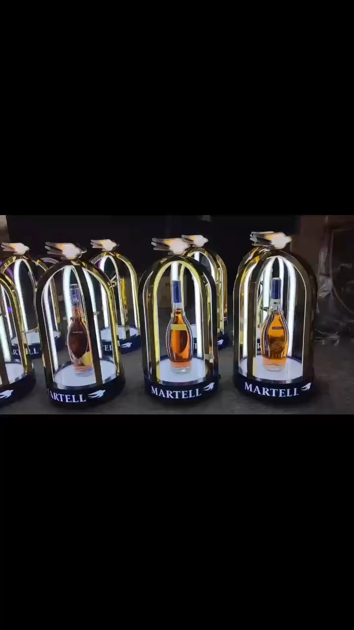 Martell Keɓaɓɓen Logo Cikakkun Layukan Jagorar kwalaben Glorifier Don Gidan Gidan Dare 1