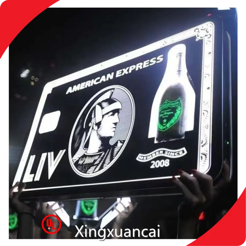 Nightclub Bottle Presenter for Bar Static Weak Or Bright and Flashing Multi Colors Or Customizedfactory 1