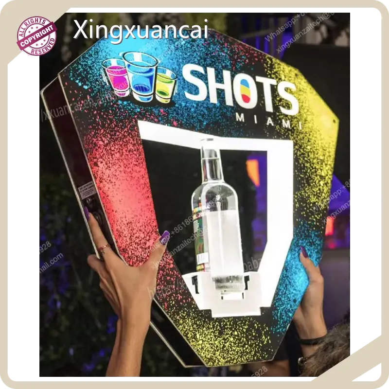 Custom Bottle Presenter Sign Manufacturer for Bar 1
