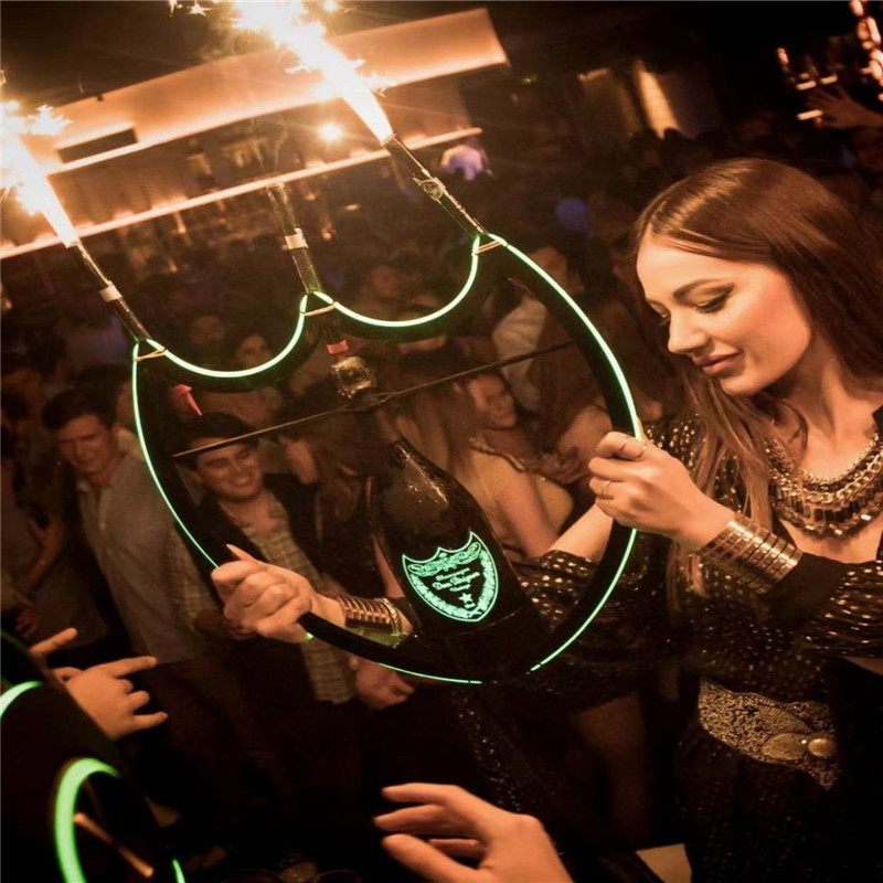 LED Dom Perignon Champagne Bottle Presenter Vip Display For Nightclub 5