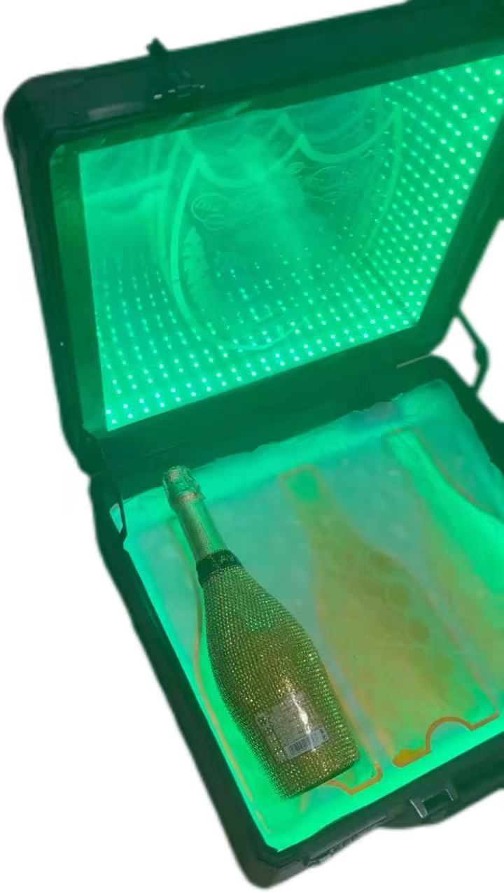 Dom Perignon Rechargeable Champagne Bottle Saycase Logo Logo ที่กำหนดเองสำหรับไนท์คลับ 7