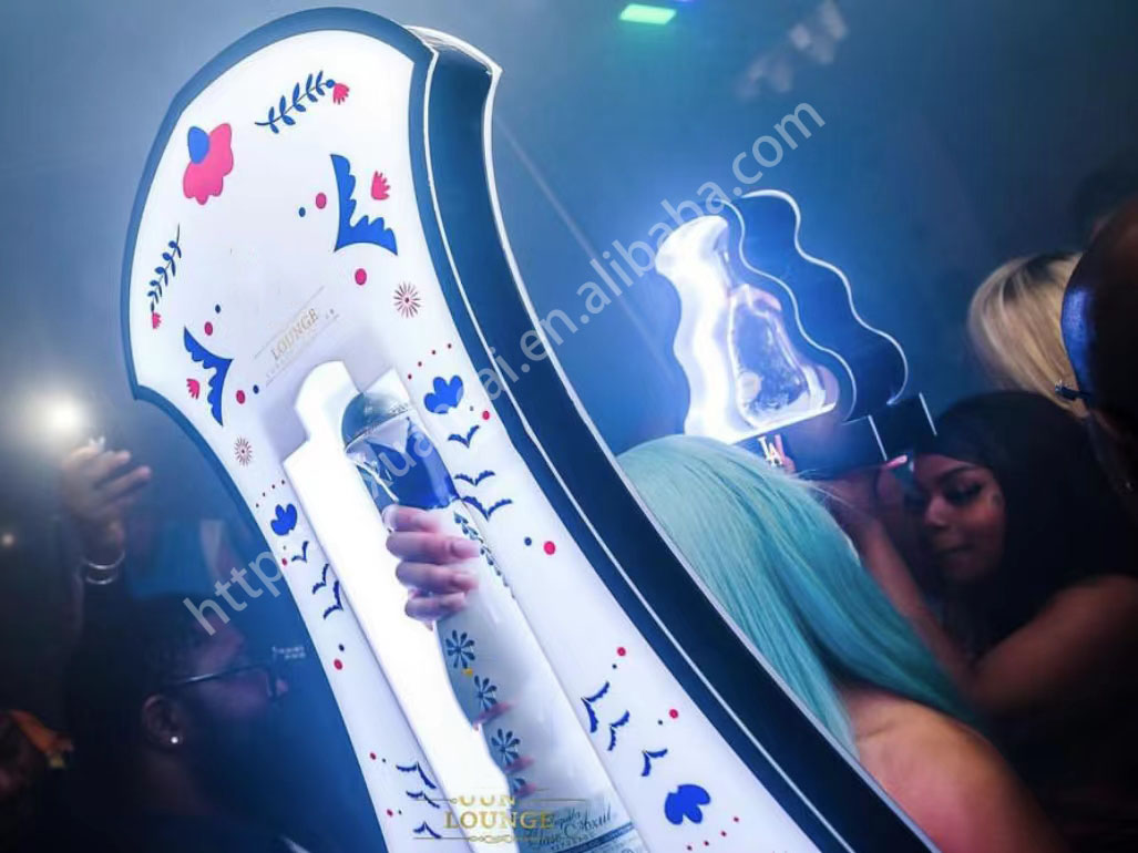 インタラクティブLEDエフェクトClase Azul Tequilaボトルプレゼンターナイトクラブバーのセンターピース2 6