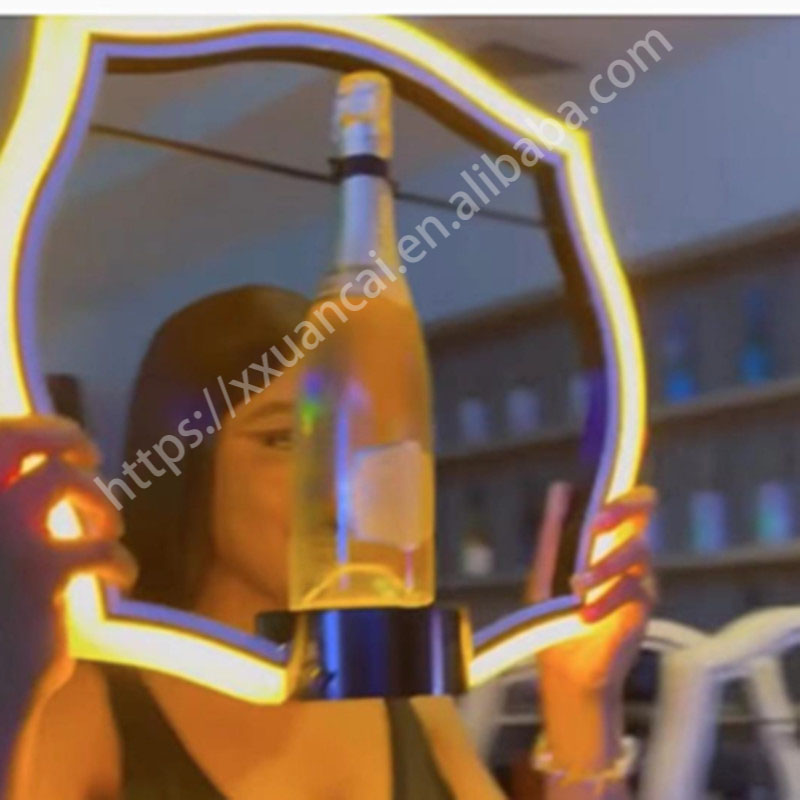 Xingxuancai LED BELAIRE BOTTLE PRESENTER Rechargeable | Custom Branded Logo | RGB Nightclub Spectacle 9