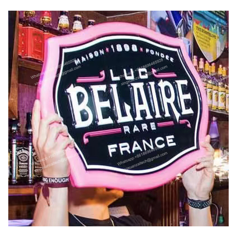 XingXuancai Led Belaire Brand Sign Rechargeable |カスタムブランドのロゴ| RGBナイトクラブスペクタクル 2
