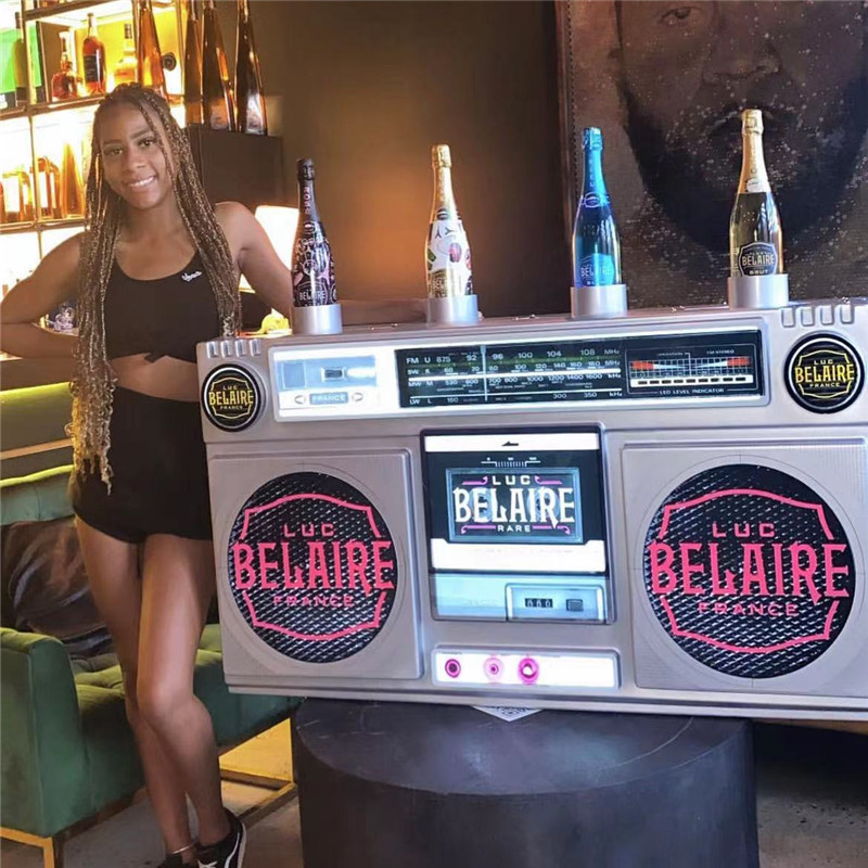 Xingxuancai Led Belaire 3 Presentatore di bottiglie ricaricabile | Logo marchiato personalizzato | Spettacolo di Nightclub RGB1740555776089470 5