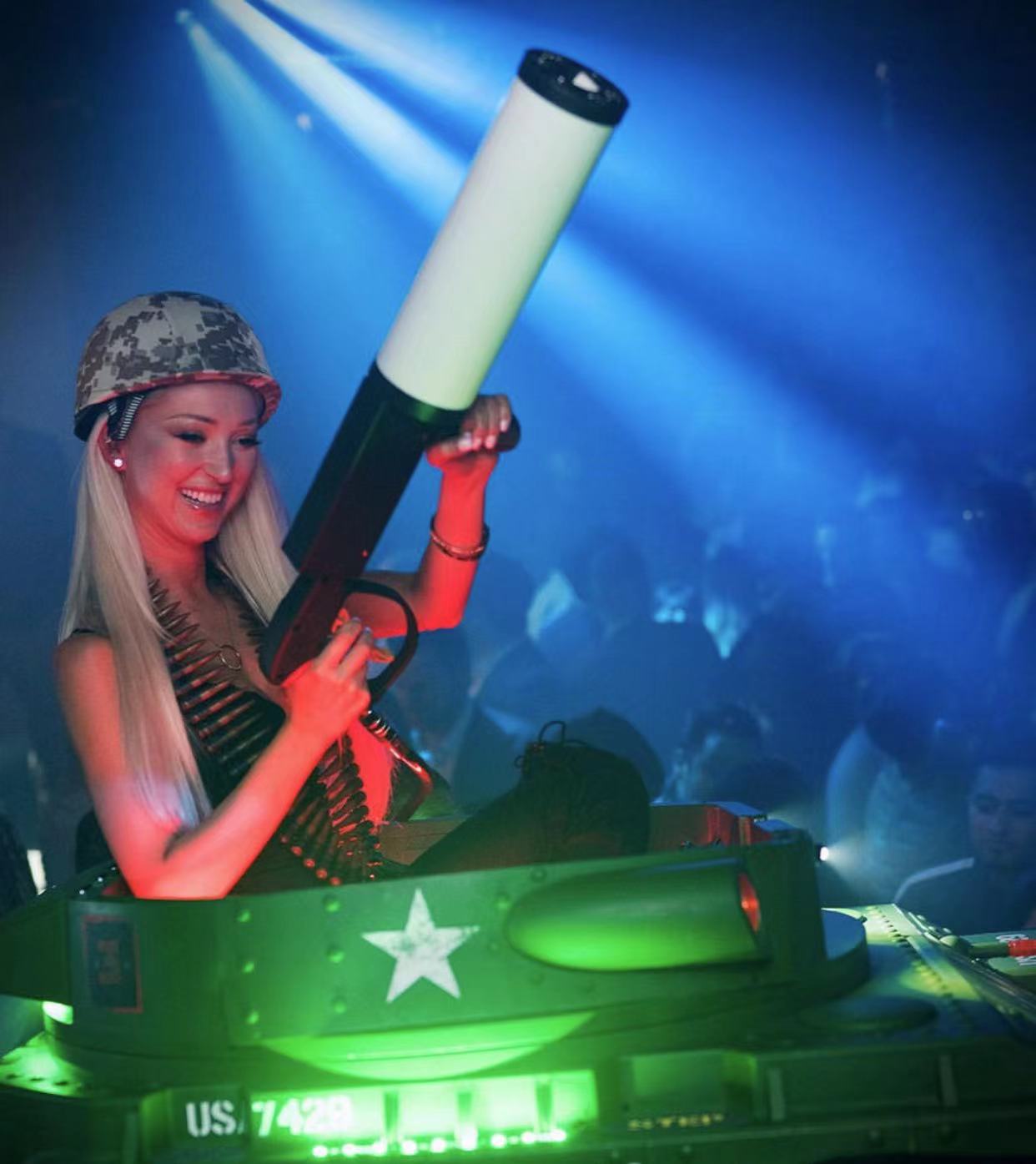 Columna de chorro de CO2 LED de Xingxuancai & Nebulador de hielo seco de mano - mejor potenciador de atmósfera de barra de bar 2