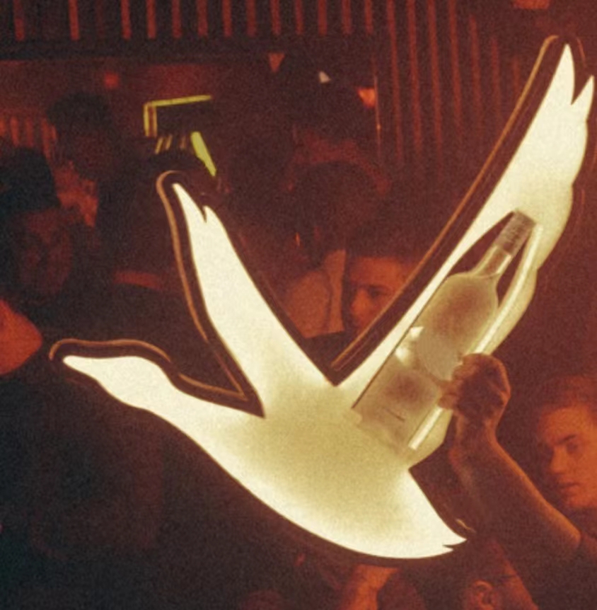 ที่วางขวดวอดก้า LED RGB แบบชาร์จไฟได้ Grey Goose ที่ปรับได้สำหรับไนท์คลับ 6