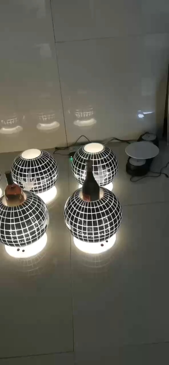 Ball Shape RGB Rechargeable LED Grey Goose Vodka Bottle Presenter For Nightclub 1