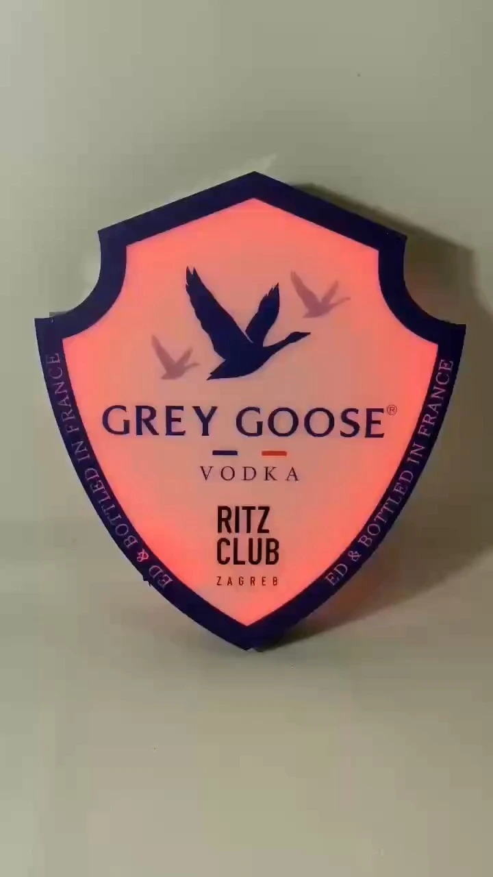 Customizable Rechargeable Grey Goose RGB LED Light Box for Nightclubs 1