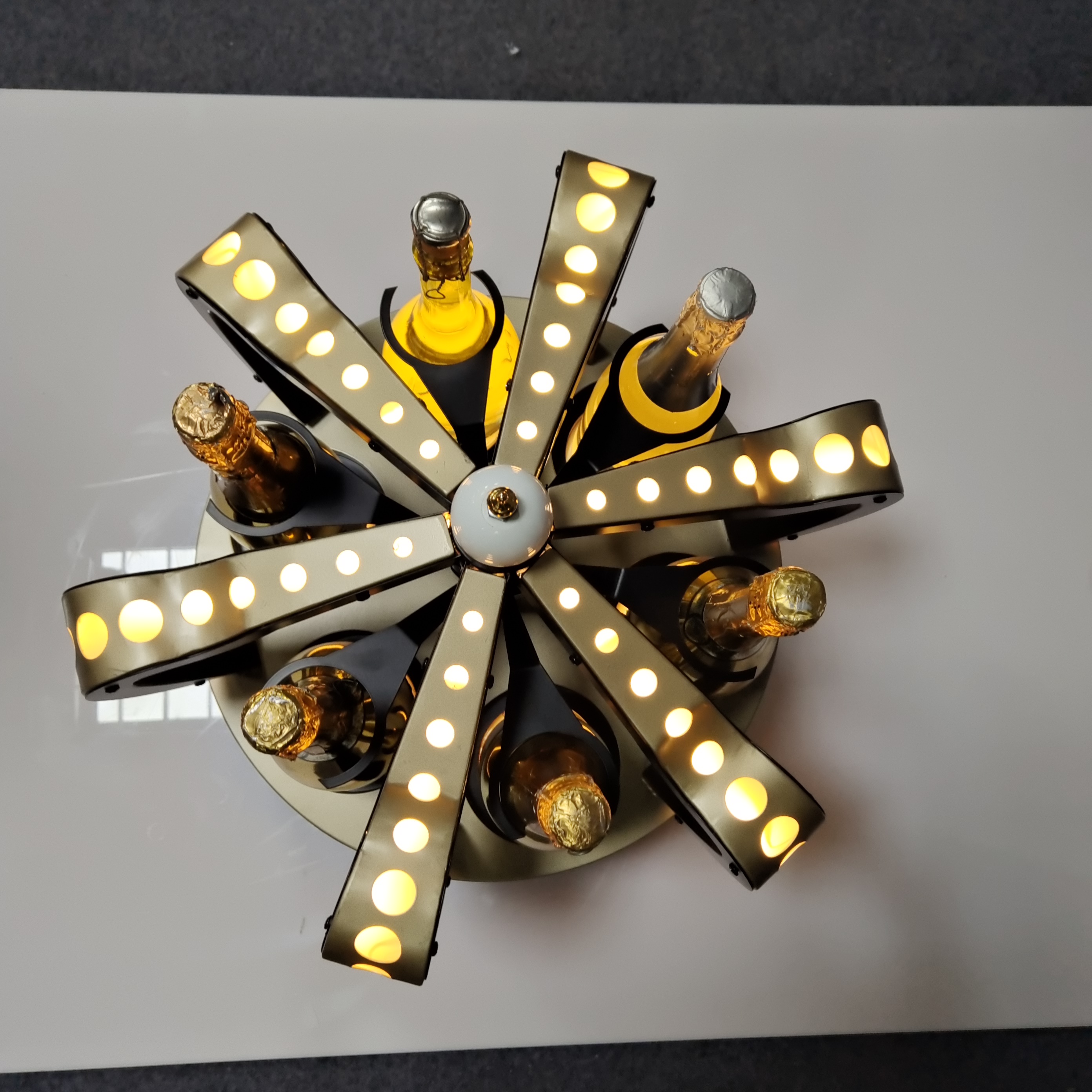 充電式 RGB モエ <000000> シャンドン シャンパン LED ボトル プレゼンター ナイトクラブ用1 9