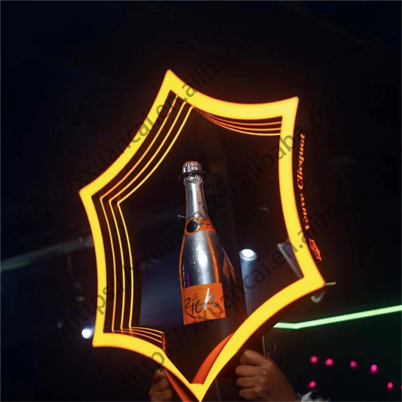 Rechargeable Gold Veuve Clicquot Champagne Led Bottle Presenter  For Nightclub 1