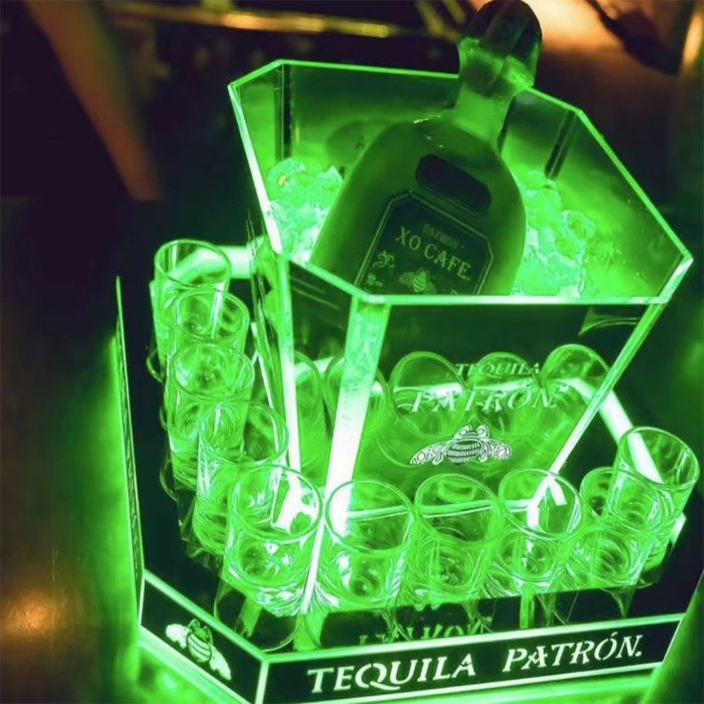 Xingxuancai Tequila Parton Rechargeable RGB Ice Bucket with Custom Logo Illuminate Your Nightclub