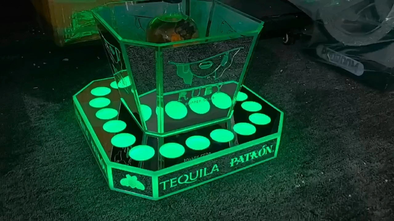 Xingxuancai Tequila Parton Rechargeable RGB Ice Bucket with Custom Logo Illuminate Your Night 1