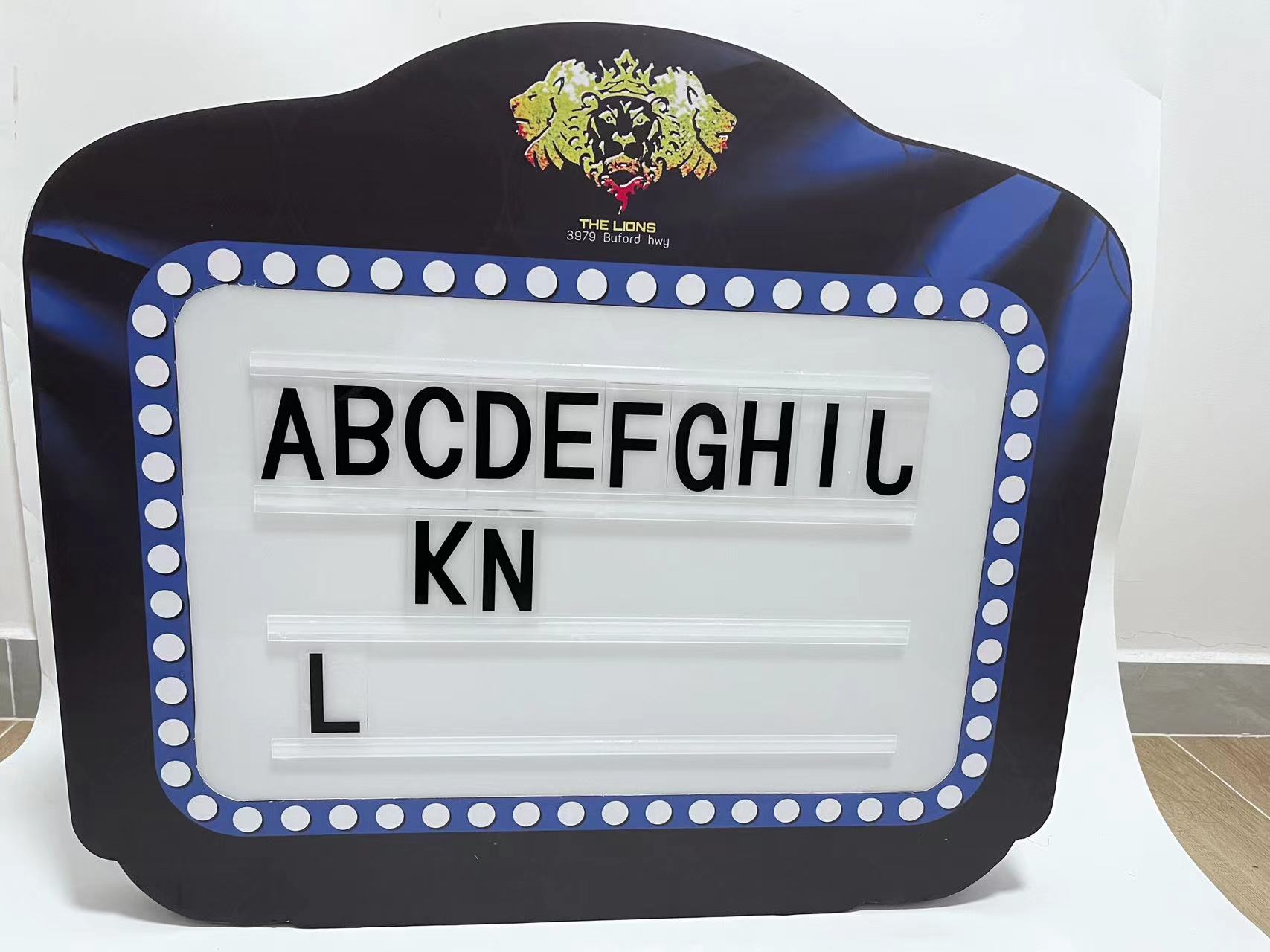 โลโก้ที่กำหนดเองสีเต็มรูปแบบ LED LED Sign ชาร์จ 3 ชุดตัวอักษรสำหรับไนท์คลับ 9