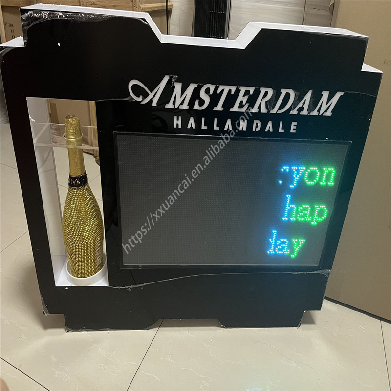 Customized Logo Full Color LED  Champagne Bottle Presenter For Nightclub-1748003116017806 6