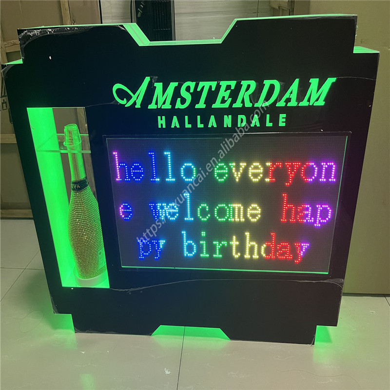 Customized Logo Full Color LED  Champagne Bottle Presenter For Nightclub-1748003116017806 5