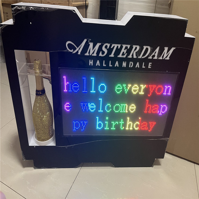 Customized Logo Full Color LED  Champagne Bottle Presenter For Nightclub-1748003116017806 4