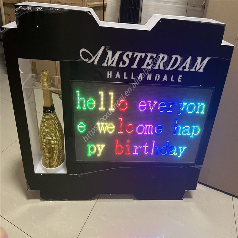 Customized Logo Full Color LED  Champagne Bottle Presenter For Nightclub-1748003116017806 2