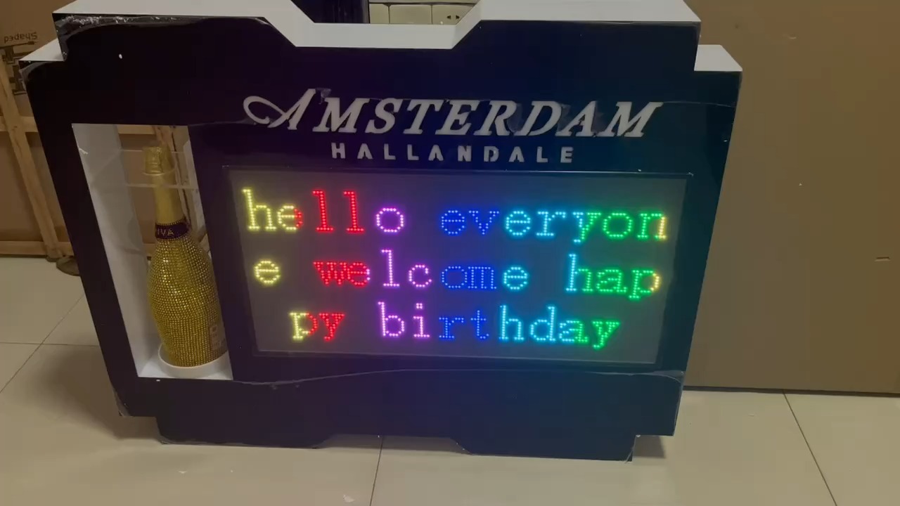 Customized Logo Full Color LED  Champagne Bottle Presenter For Nightclub-1748003116017806 1