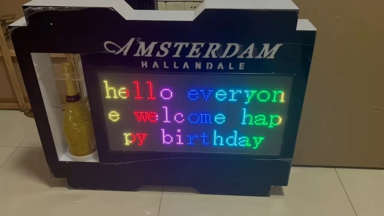 Customized Logo Full Color LED  Champagne Bottle Presenter For Nightclub-1748003116017806 1