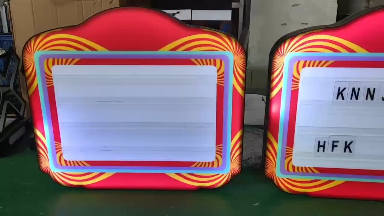 โลโก้ที่กำหนดเองสีเต็มรูปแบบ LED LED Sign ชาร์จ 3 ชุดตัวอักษรสำหรับไนท์คลับ 1