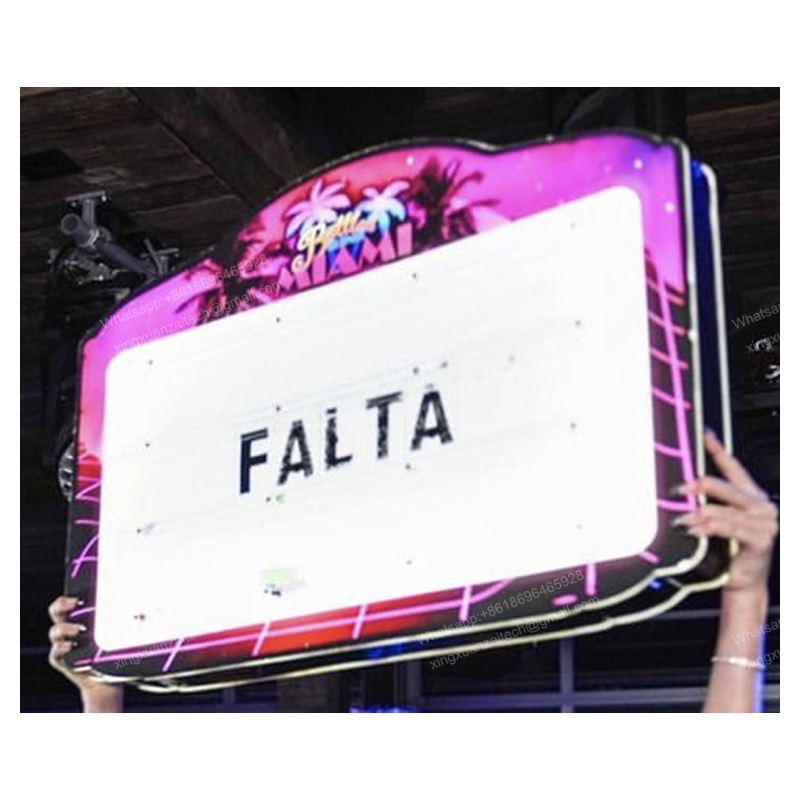 โลโก้ที่กำหนดเองสีเต็มรูปแบบ LED LED Sign ชาร์จ 3 ชุดตัวอักษรสำหรับไนท์คลับ 6