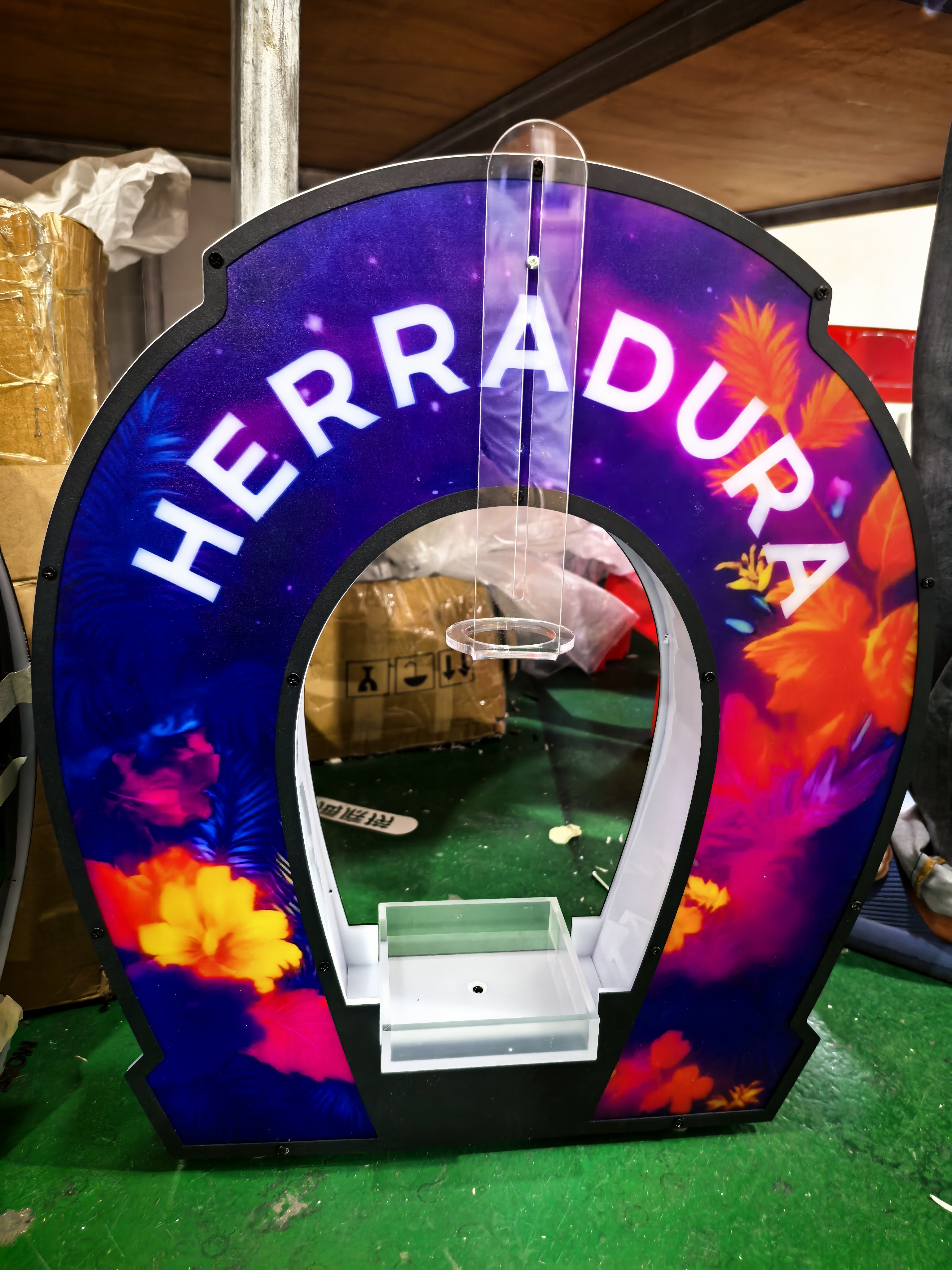Herradura フルカラー LED アクリル製 メタルシャンパンボトルプレゼンター ナイトクラブ用 6