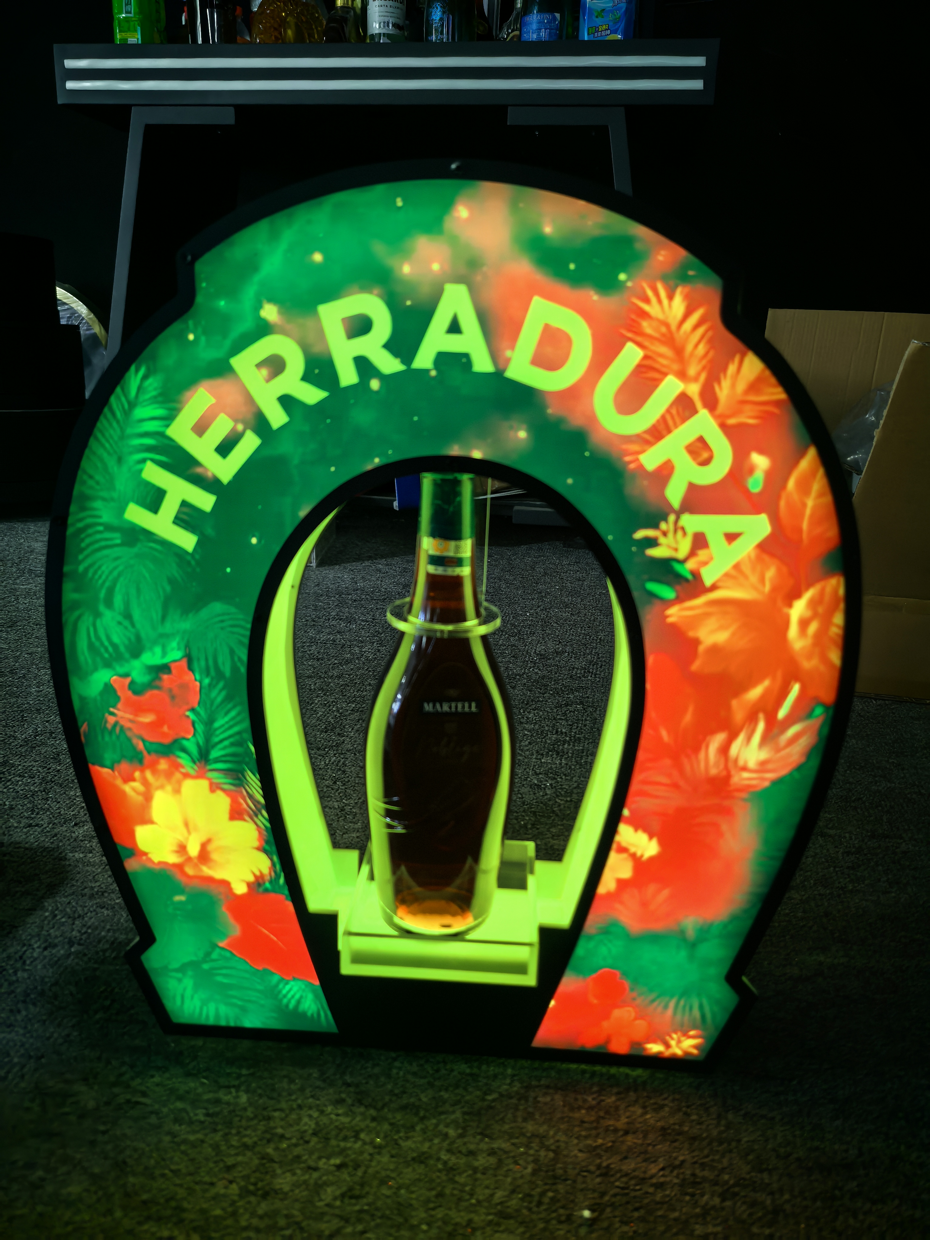 Herradura フルカラー LED アクリル製 メタルシャンパンボトルプレゼンター ナイトクラブ用 7