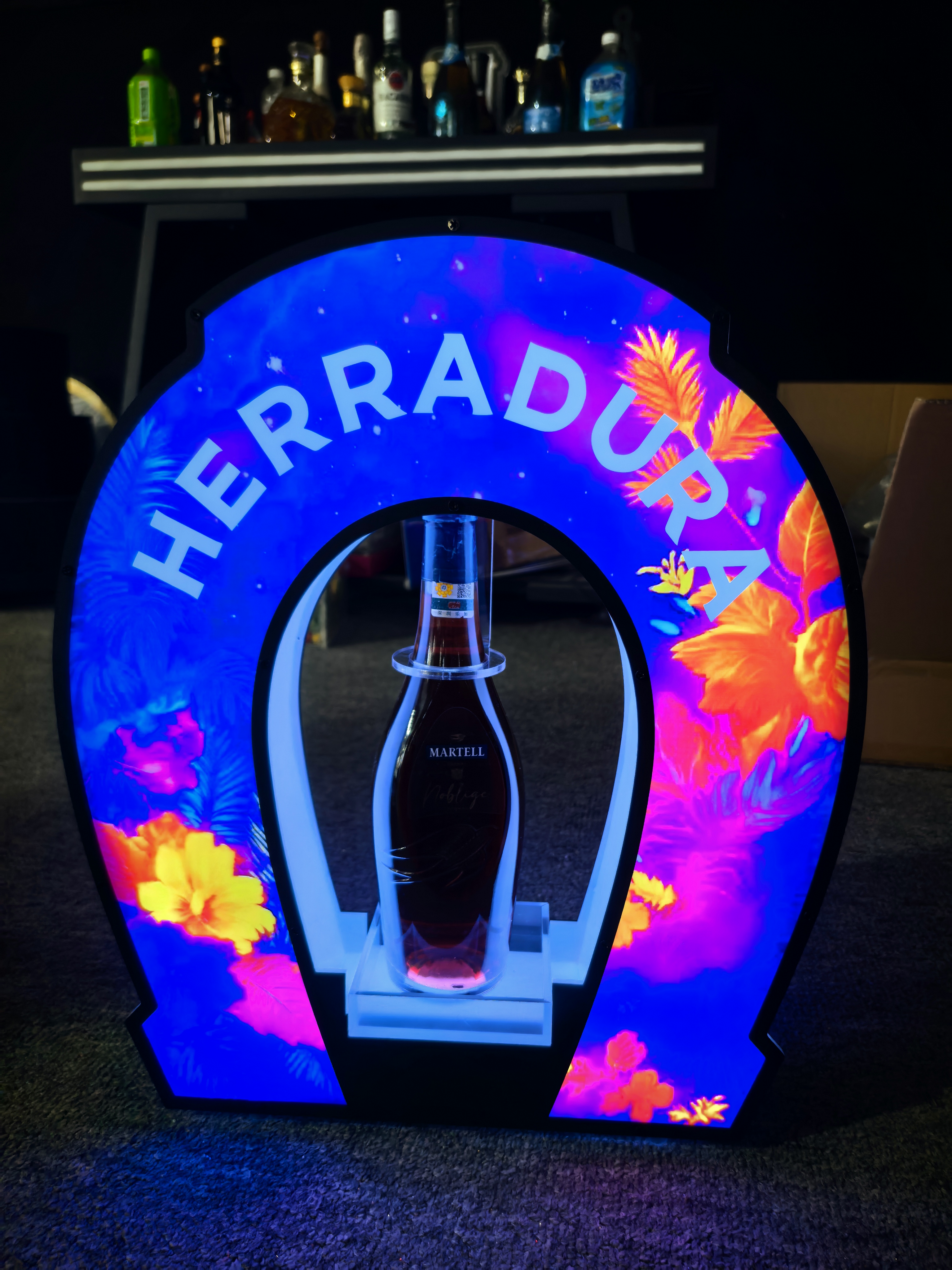 Herradura フルカラー LED アクリル製 メタルシャンパンボトルプレゼンター ナイトクラブ用 5